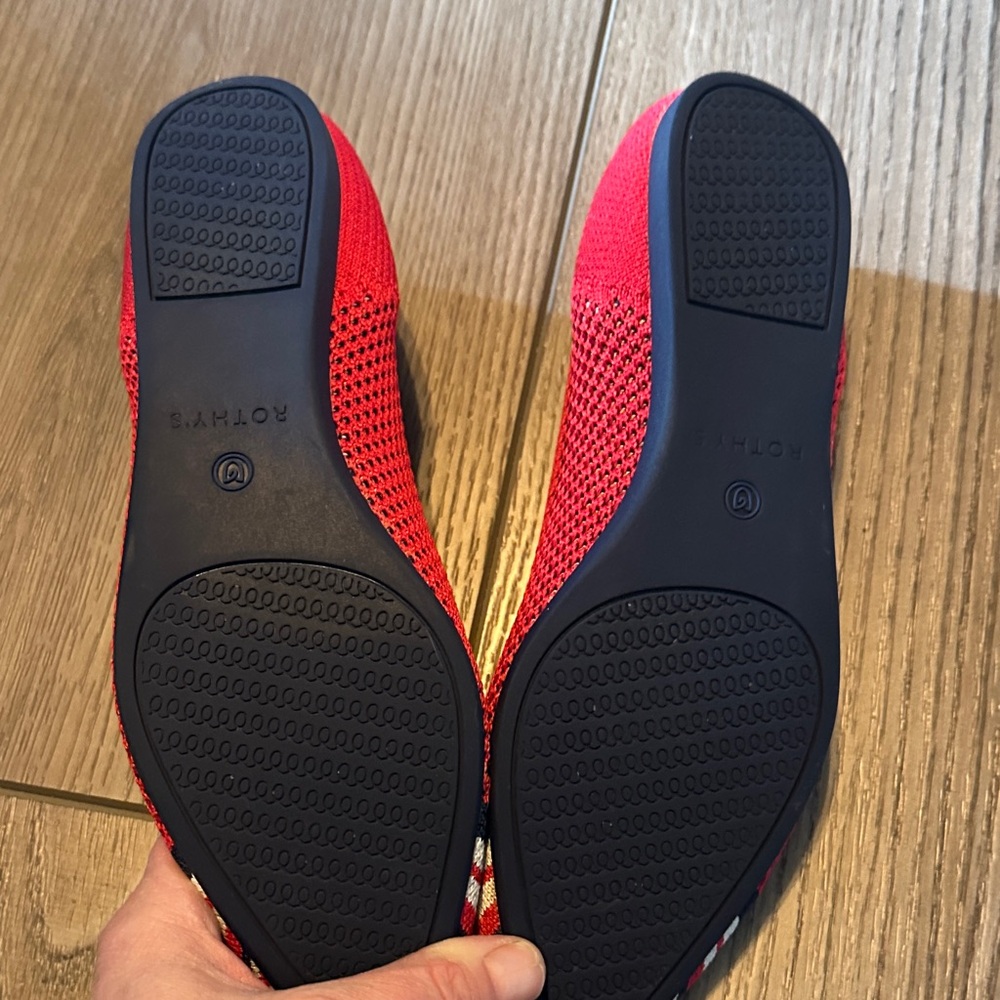 Rothy's Red and Blue Striped Flats - Picture 4 of 4